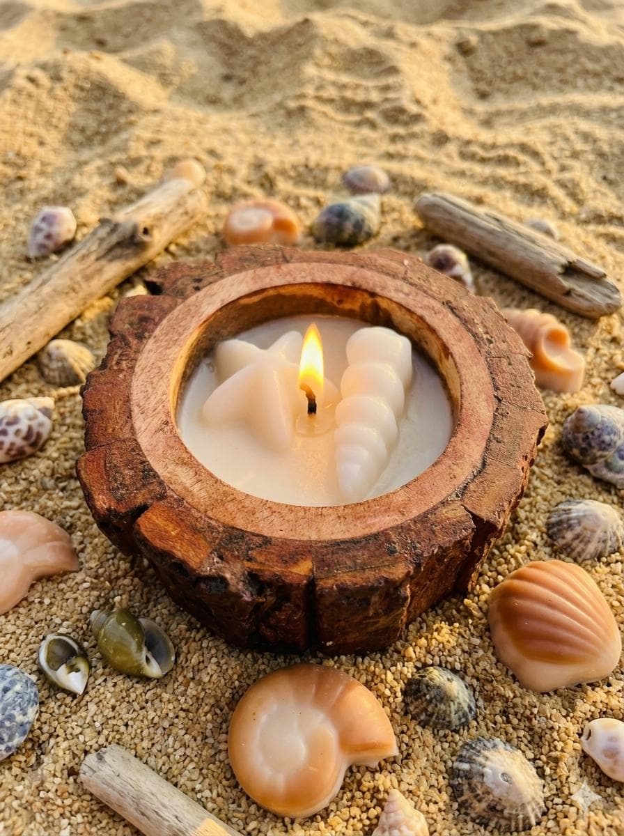 Beach Walk — artisanal soy wax candle by Lumina
