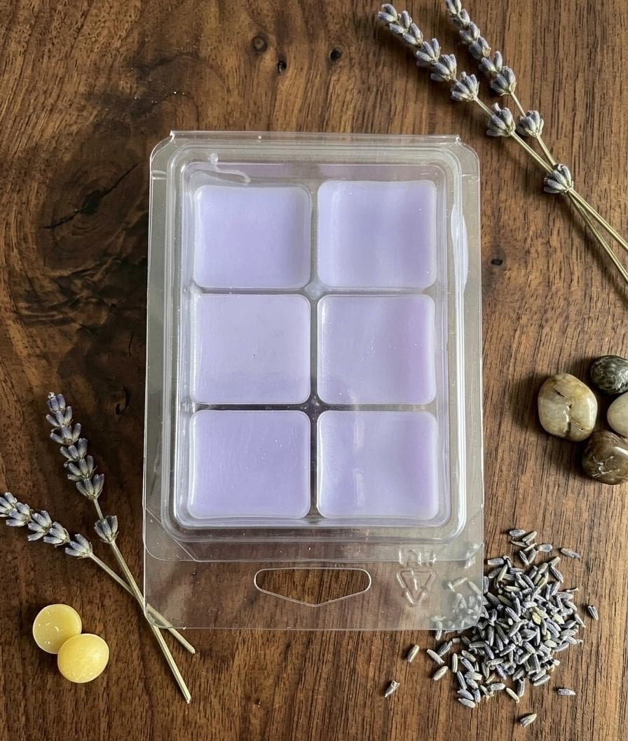 Handmade Lavender Wax Melts for Home Fragrance — artisanal soy wax candle by Lumina